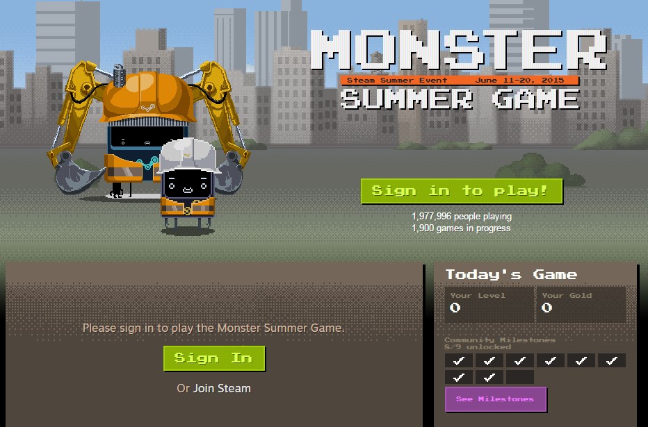 monster summer game