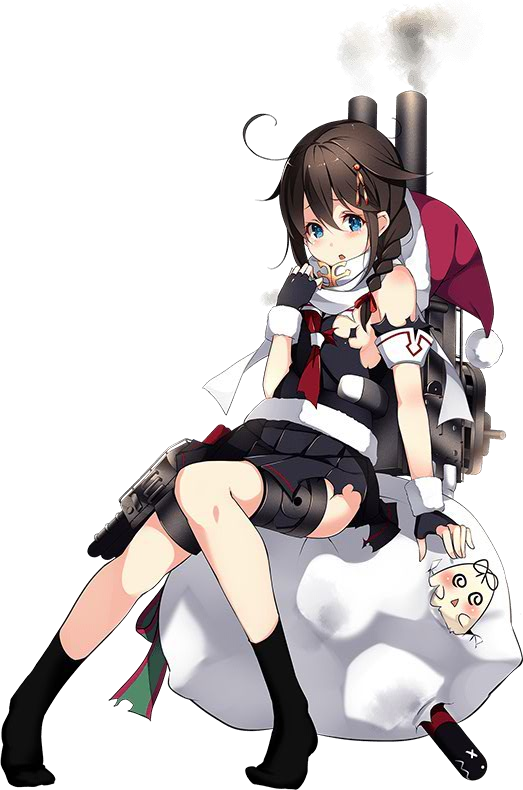 Kantai-Collection-KanColle-105-Christmas-DD_Shigure_Kai_Ni_Xmas_903_Full_Damaged