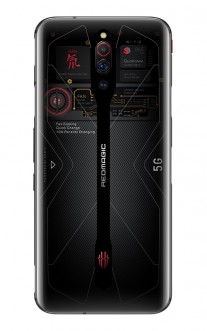 Transparan nubia Red Magic 5G depan, samping, dan belakang
