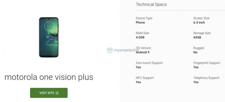 Moto One Vision Plus dan Moto E7 muncul di Google Play Consoole