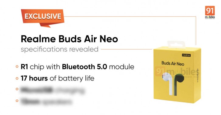 Realme Buds Air Neo fitur utama dan membuat kebocoran