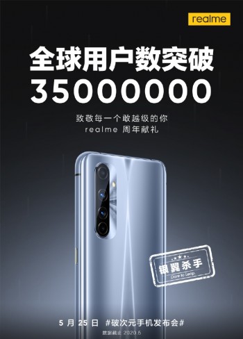 Realme mencapai 35 juta pengguna global