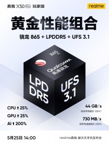 Snapdragon 865 dengan RAM LPDDR5 dan penyimpanan UFS 3.1