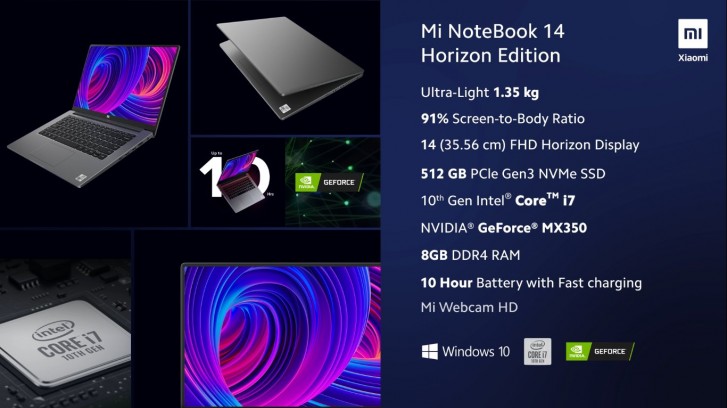 Xiaomi Mi NoteBook 14 dan 14 Horizon Edition resmi dengan CPU Intel 10-gen, GPU Nvidia dan harga kompetitif