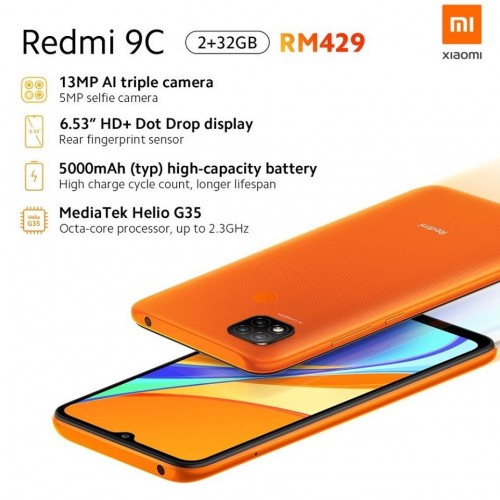 Redmi 9A dan Redmi 9C diumumkan dengan layar berlekuk, baterai besar dan kamera 13MP