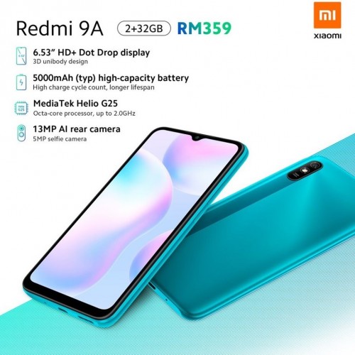 Redmi 9A dan Redmi 9C diumumkan dengan layar berlekuk, baterai besar dan kamera 13MP