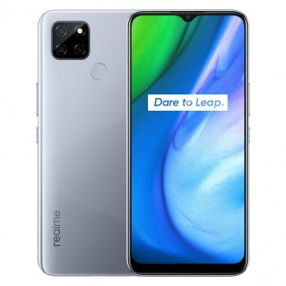 Realme V3 5G dalam warna Putih dan Biru
