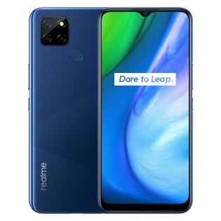 Realme V3 5G dalam warna Putih dan Biru
