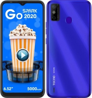 Tecno Spark Go 2020 dalam warna Aqua Blue