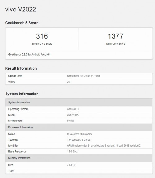 vivo V20 SE juga sedang dalam perjalanan