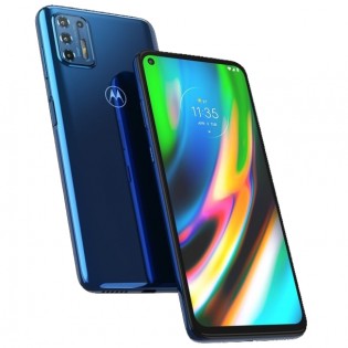 Moto G9 Plus dalam warna Indigo Blue