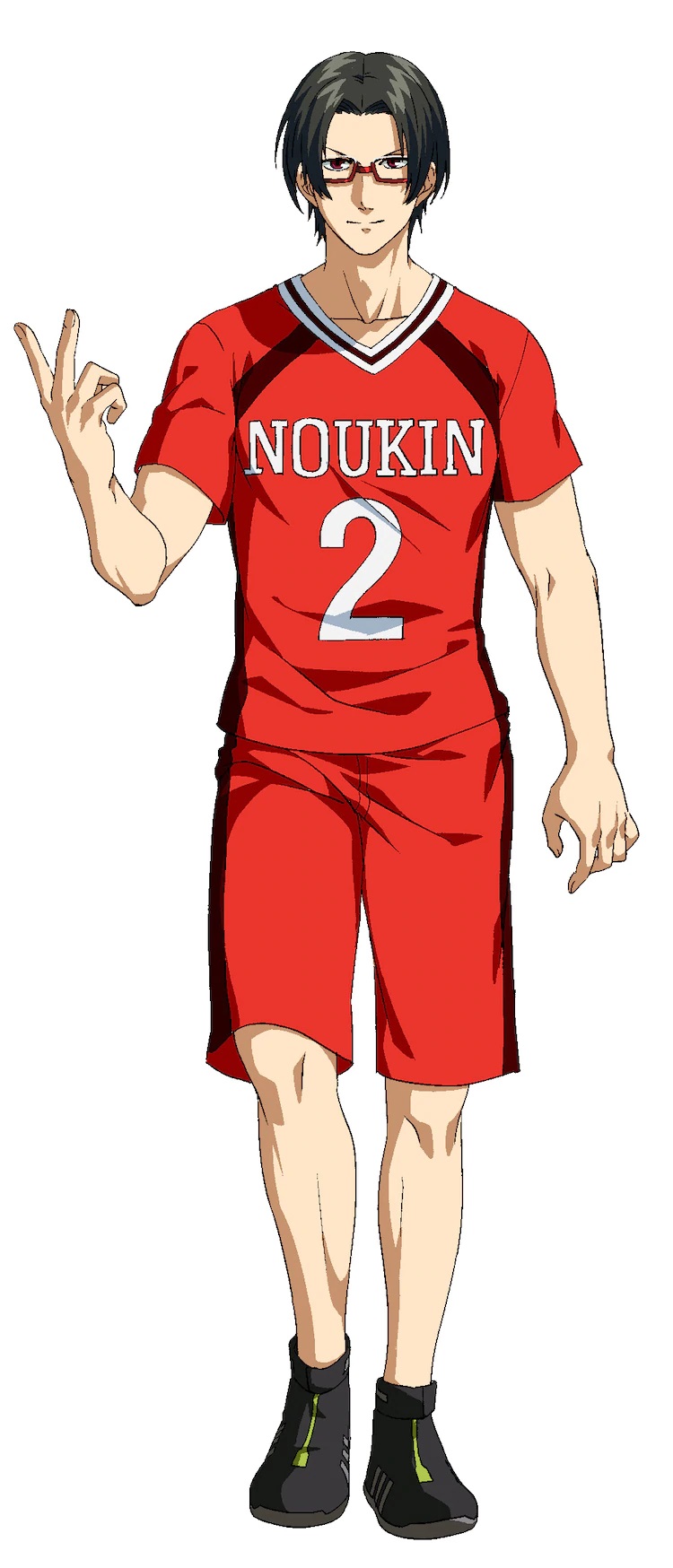 Sebuah pengaturan karakter Kei Iura, anggota berkacamata dari klub kabaddi Sekolah Menengah Noukin yang sikap lembutnya menyembunyikan kelicikan yang kejam, dari anime TV Kabaddi yang akan datang.