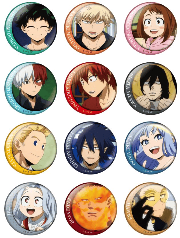 Hadiah Namjatown My Hero Academia: Pinback Buttons