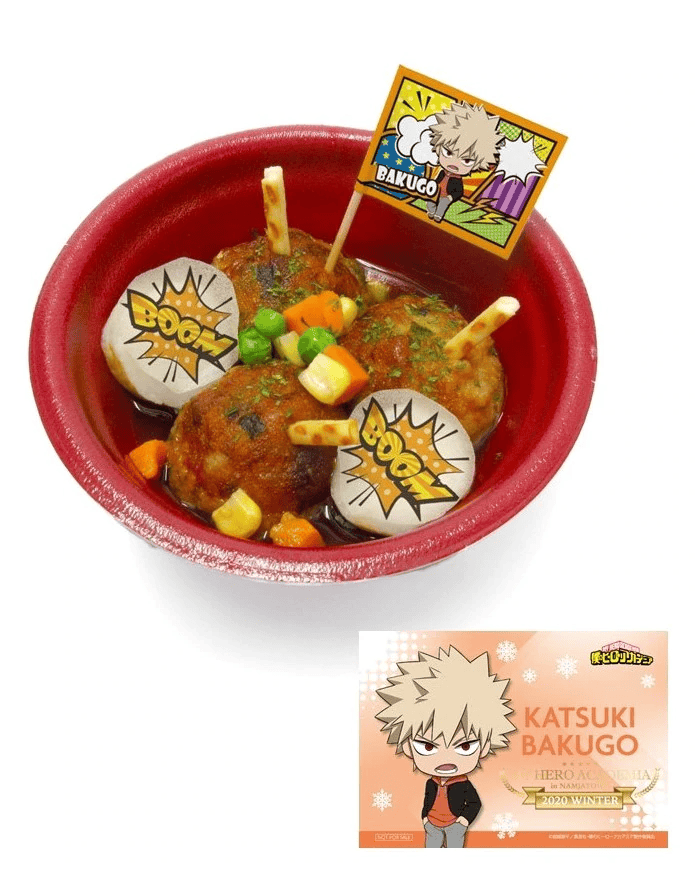 Namjatown My Hero Academia Menu: Bakugo Takoyaki Soup Bombs