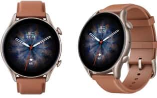 Amazfit GTR 3 Pro tersedia dalam: Kulit Coklat
