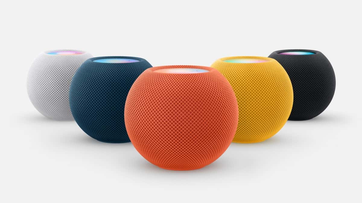 HomePod mini sekarang akan tersedia dalam warna kuning, oranye, dan biru.
