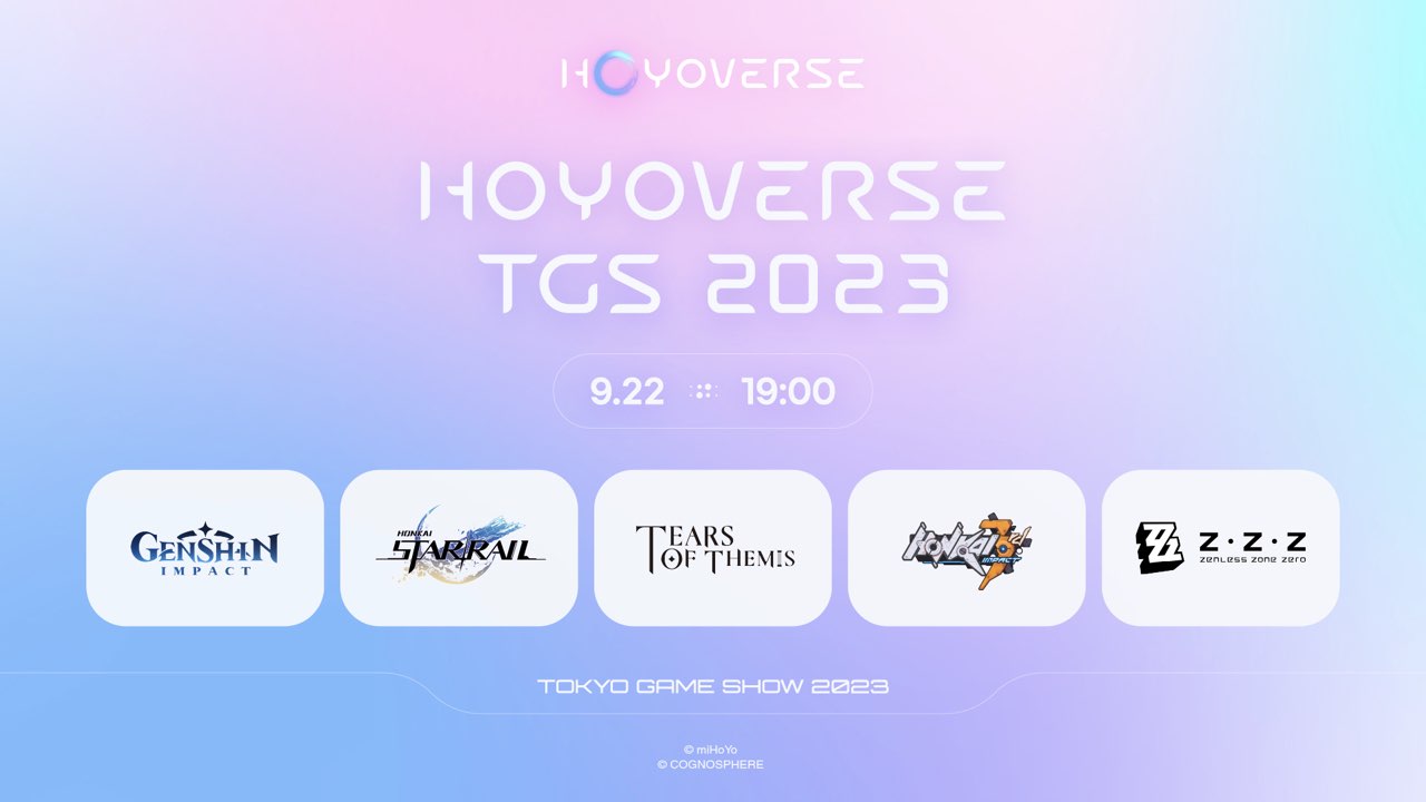 Hoyoverse Akan Hadir Di Tokyo Game Show 2023 Dengan Lima Game Populer!
