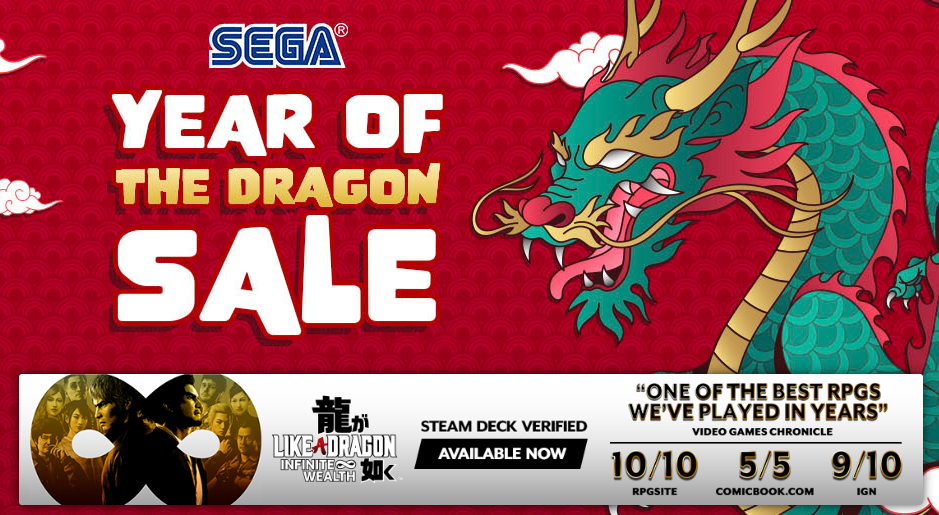 Sega Gelar Pesta Diskon “sega Atlus Year Of The Dragon Sale”
