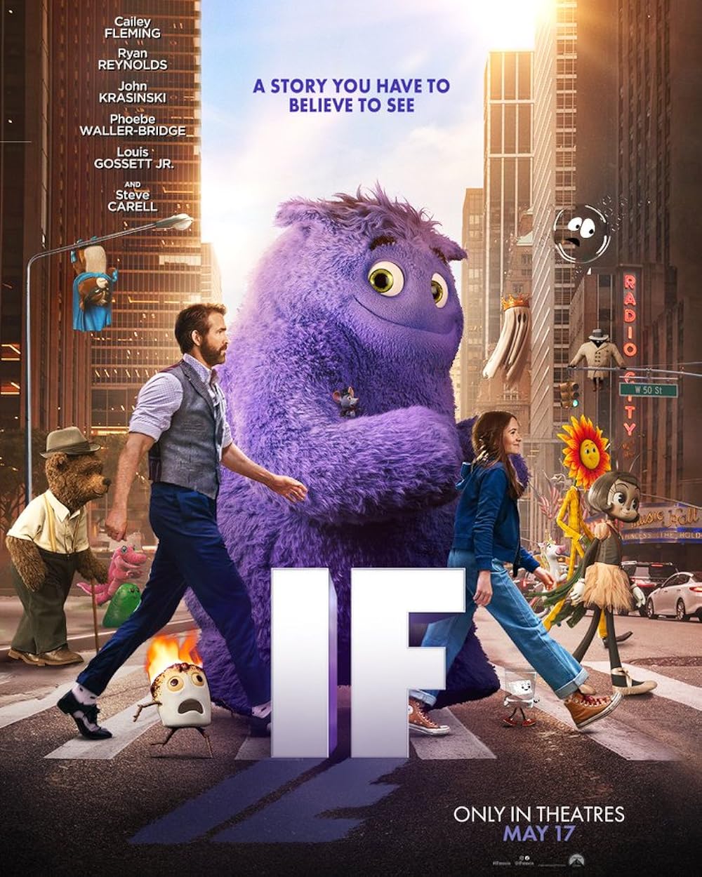 Sebuah Perjalanan Ke Dunia Teman Khayalan Bersama Ryan Reynolds Lewat Film Animasi Live Action, If: Imaginary Friends