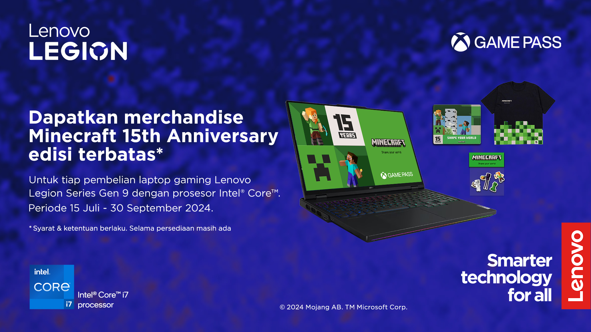 Lenovo Berkolaborasi Dengan Minecraft, Hadirkan Merchandise Eksklusif Di Indonesia Dengan Penawaran Spesial