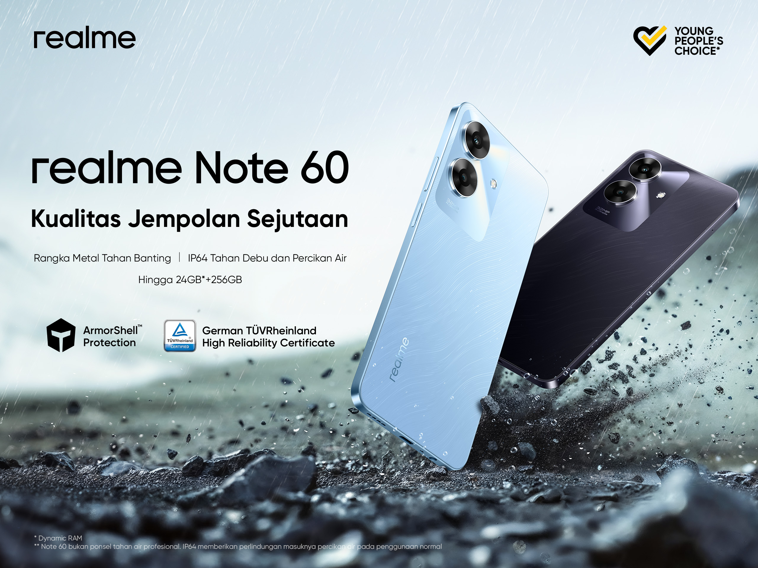 Pertama Di Dunia, Realme Note 60 Dengan Armorshell Protection Segera Hadir Di Indonesia, Bawa Standar Baru Smartphone Tangguh Di Harga Sejutaan
