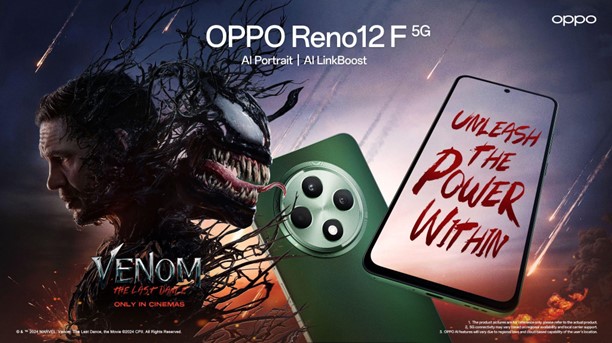 Lewat Kolaborasi Dengan Sony Pictures, Inovasi Oppo Reno12 F Series Bersatu Dengan Kekuatan “venom” Di Film Terbaru Venom: The Last Dance