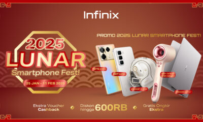 Sambut Tahun Baru Imlek, Infinix Hadirkan Diskon & Cashback Hingga Rp600 Ribu Untuk Smartphone, Laptop, Dan Iot Infinix Terbaru