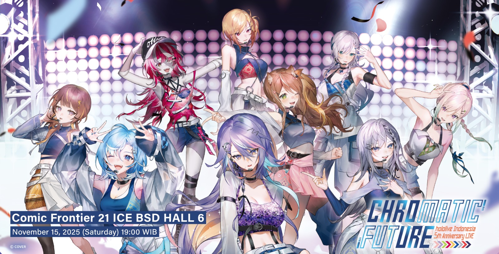 Hololive Indonesia 5th Anniversary Live Chromatic Future: Konser Offline Pertama Hololive Indonesia Akan Digelar Pada 15 November!