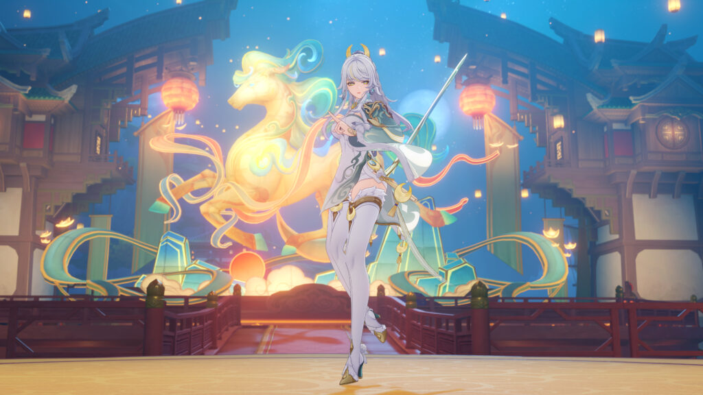 Genshin Impact Versi Candra Iv Merayakan Tahun Baru Bersama Columbina Dan Lantern Rite