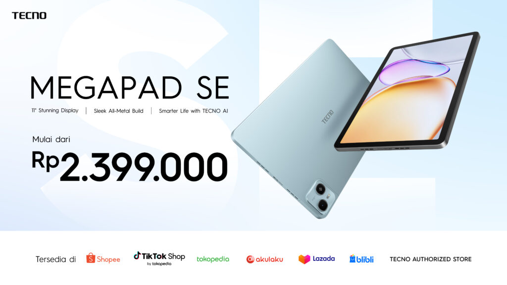 Tecno Resmi Luncurkan Megapad Se Di Indonesia: Tablet Ai Ringan Untuk Pelajar Dan Produktivitas