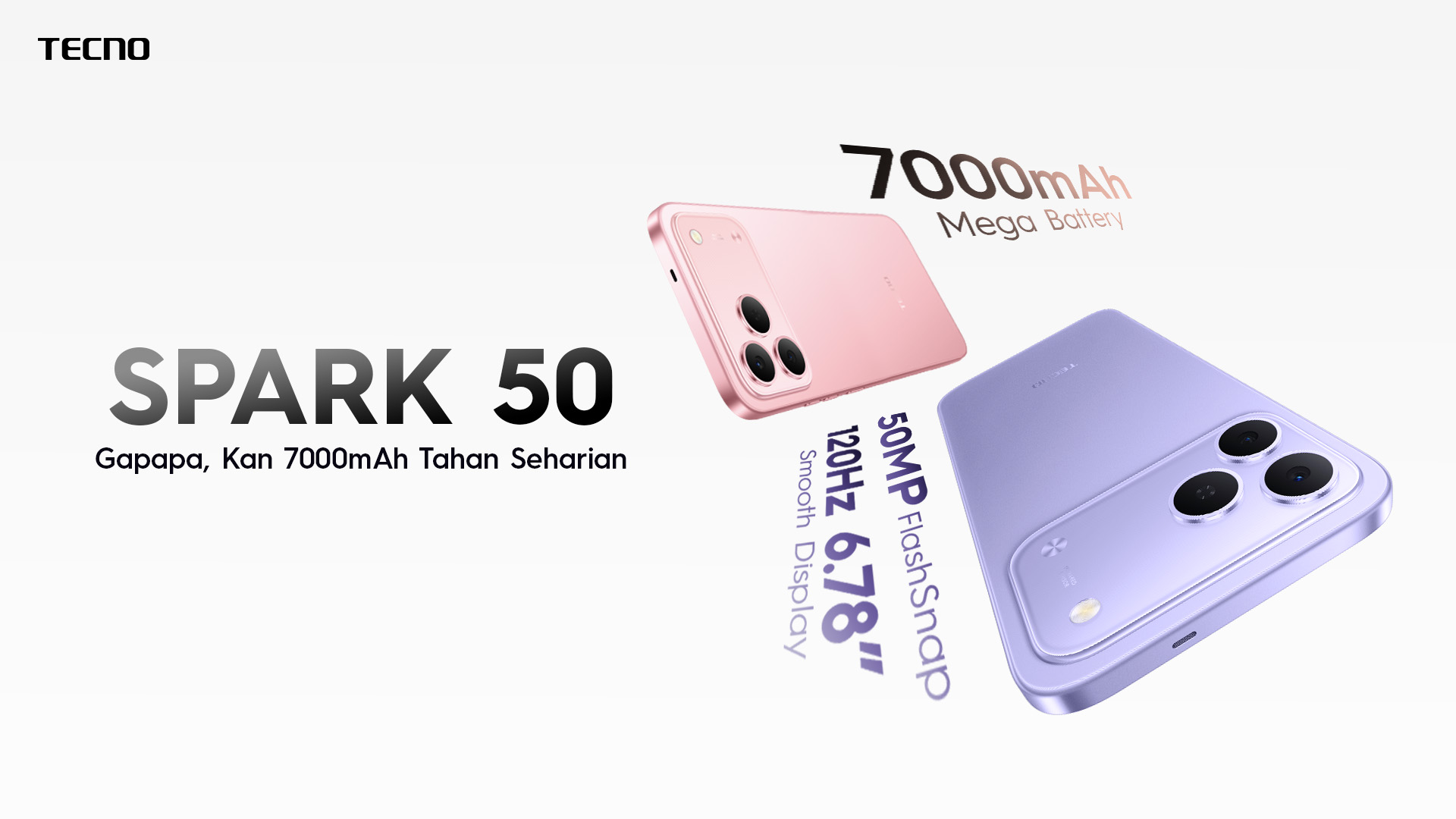 Tecno Spark 50 Resmi Hadir Di Indonesia, Usung Baterai 7000mah Dan Fitur Ai Canggih