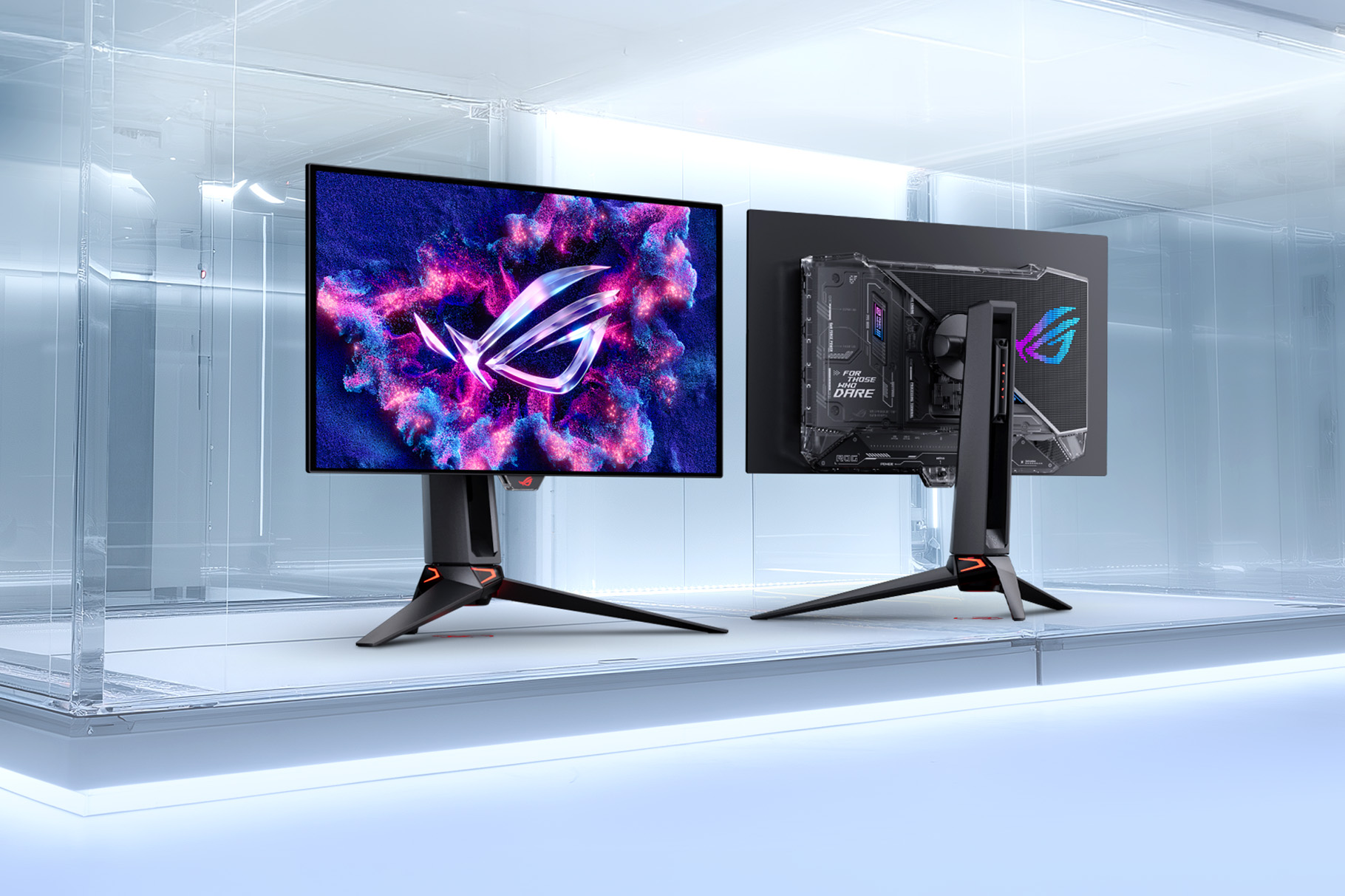 Asus Republic Of Gamers Umumkan Ketersediaan Monitor Gaming Rog Swift Oled Pg27ucwm Dan Pg32ucwm Tandem Rgb Oled