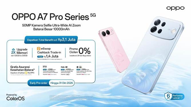 Oppo A7 Pro Series 5g Segera Hadir: Bawa Durability A Series Ke Level Berikutnya Dengan Baterai 10000mah Yang Tetap Optimal Hingga 6 Tahun