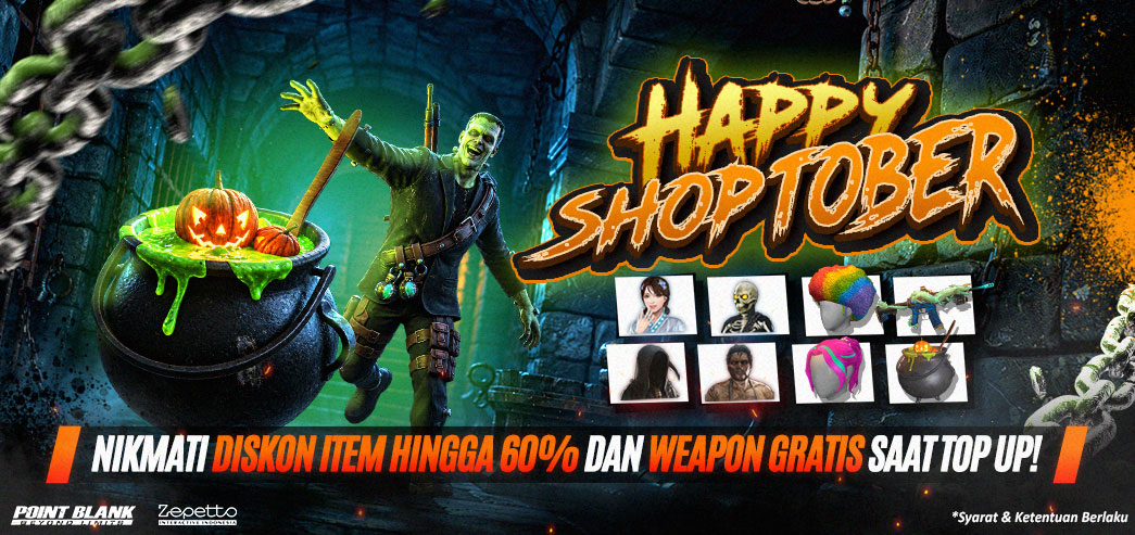 Shoptober Point Blank Indonesia, Diskon Hingga Top Up Get Item Di Penghujung Season Pass!